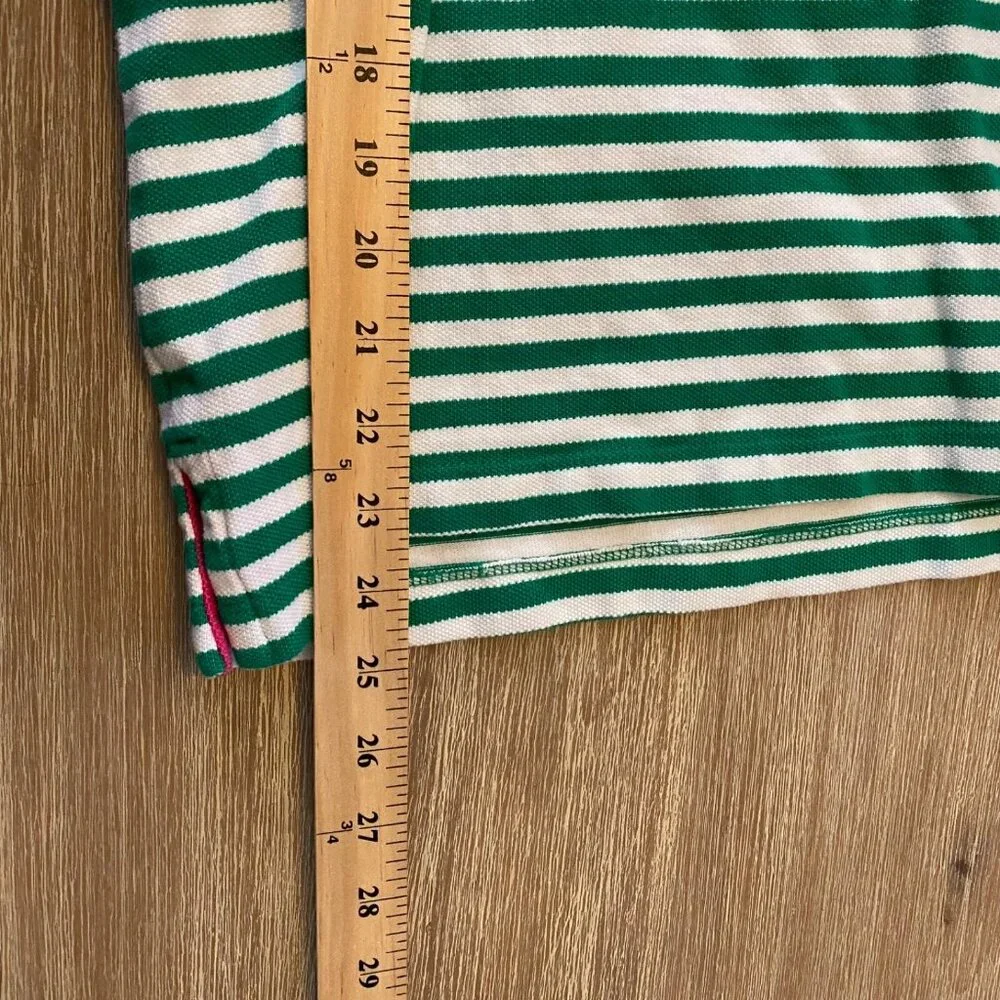 Quacker Factory Top Women's Multicolor Sz L Pineapple Stripe Beaded 3/4 Sleeves - Picture 6 of 6